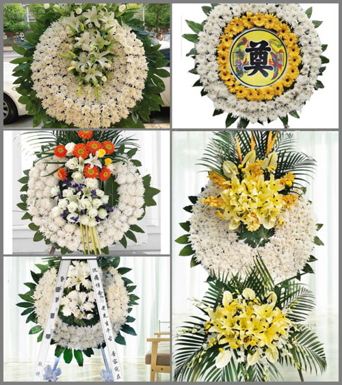 北京房山区周口店地区新街村花圈速递